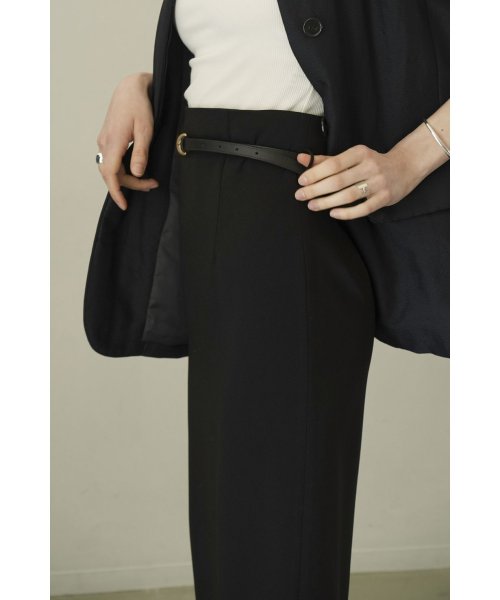 HIGH WAIST STRAIGHT MAXI SKIRT 