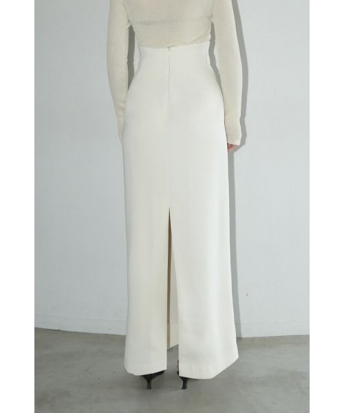 HIGH WAIST STRAIGHT MAXI SKIRT 