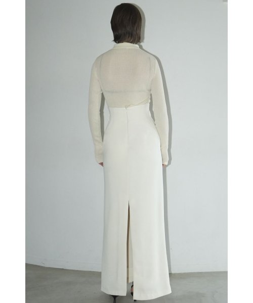 HIGH WAIST STRAIGHT MAXI SKIRT 