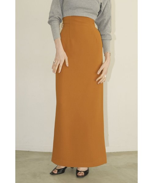 HIGH WAIST STRAIGHT MAXI SKIRT 