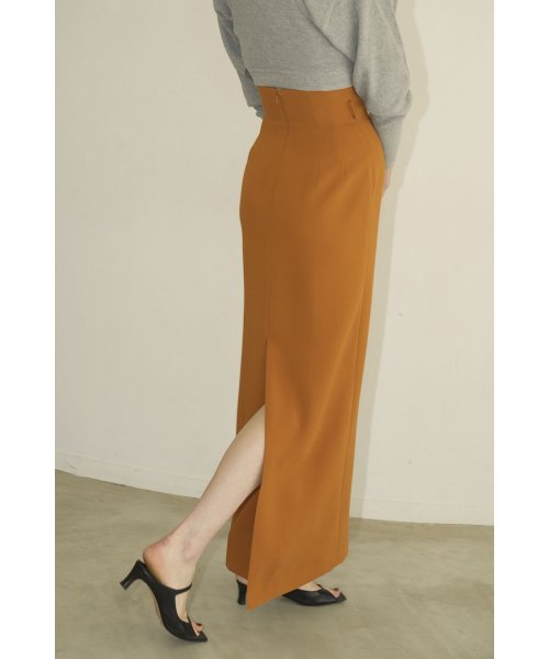 HIGH WAIST STRAIGHT MAXI SKIRT 