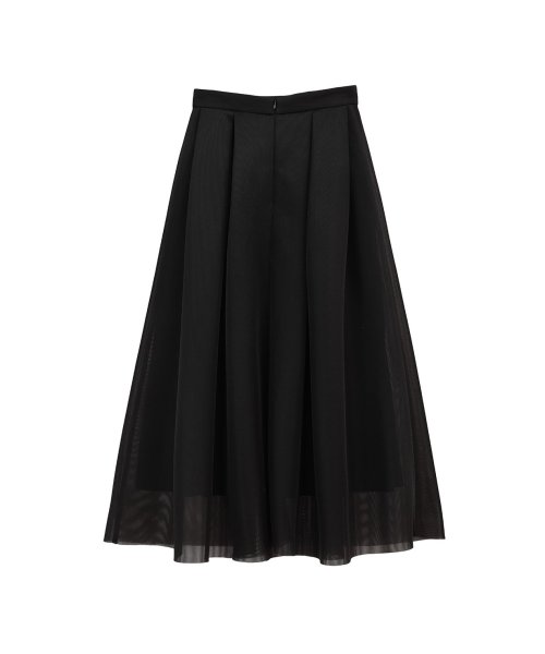 CLANE(クラネ)/SHEER RUSSELL VOLUME FLARE SKIRT/img15