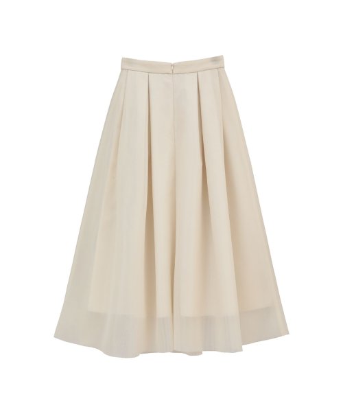 CLANE(クラネ)/SHEER RUSSELL VOLUME FLARE SKIRT/img21