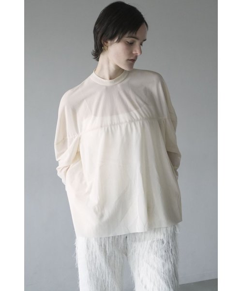 CLANE(クラネ)/SHEER MESH CURVE SLEEVE TOPS/img07