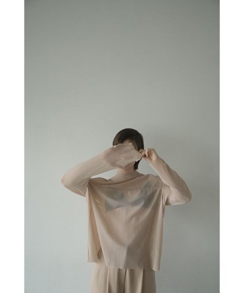 CLANE(クラネ)/SHEER MESH CURVE SLEEVE TOPS/img12