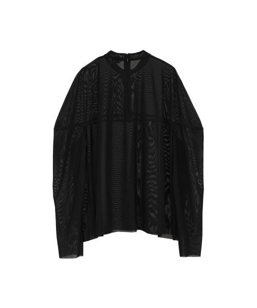 CLANE(クラネ)/SHEER MESH CURVE SLEEVE TOPS/img21