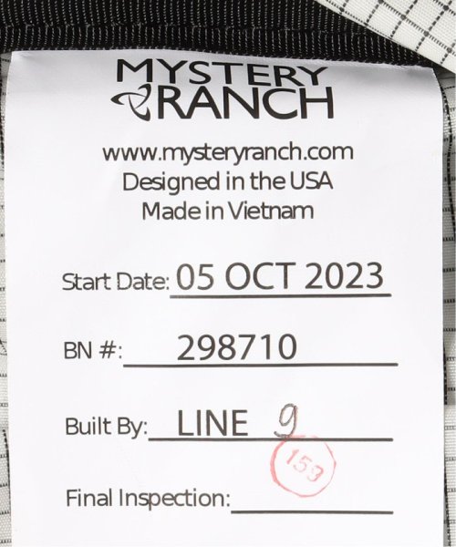 MYSTERY RANCH / ミステリーランチ Radix 31 RANCH MYSTERY ミステリーランチ Radix