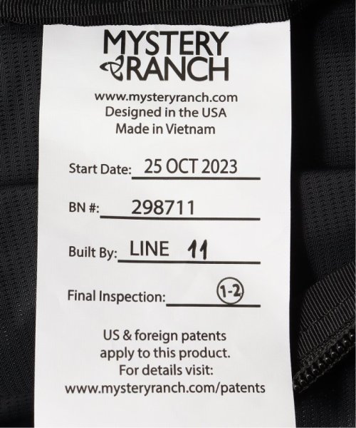 MYSTERY RANCH / ミステリーランチ Gallagator 20 RANCH MYSTERY ミステリーランチ Gallagator