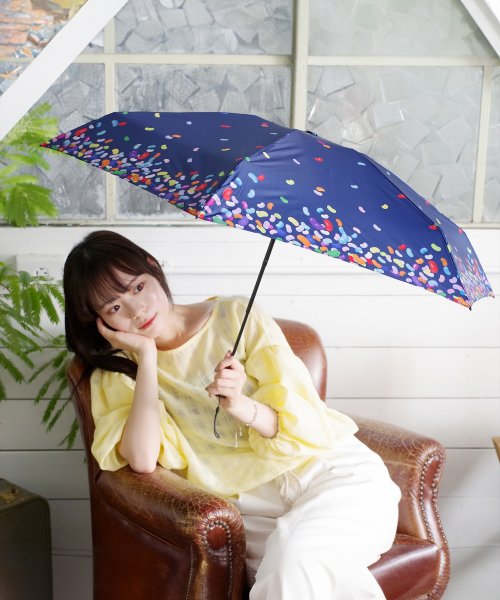 DRESS+(ドレス プラス)/傘 折りたたみ傘 晴雨兼用 レディース 花柄/img06