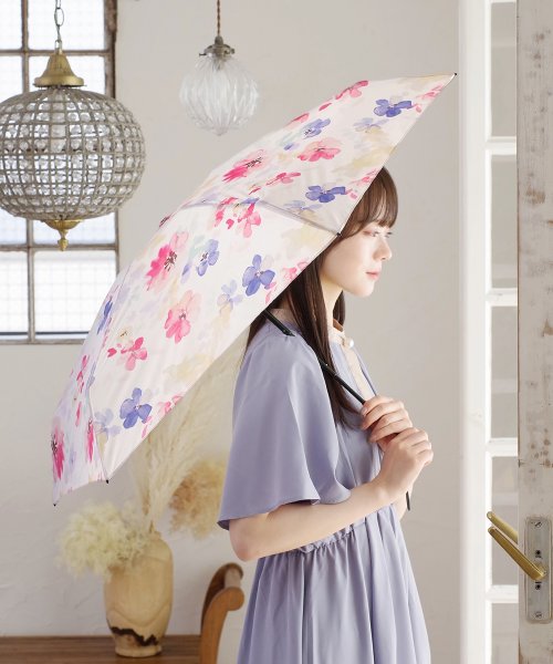 DRESS+(ドレス プラス)/傘 折りたたみ傘 晴雨兼用 レディース 花柄/img14