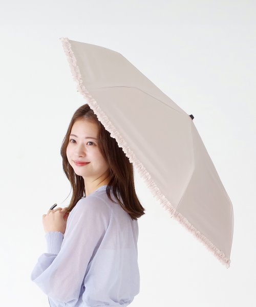 DRESS+(ドレス プラス)/傘 折りたたみ傘 日傘 フリル 晴雨兼用 /img04
