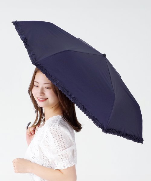 DRESS+(ドレス プラス)/傘 折りたたみ傘 日傘 フリル 晴雨兼用 /img09