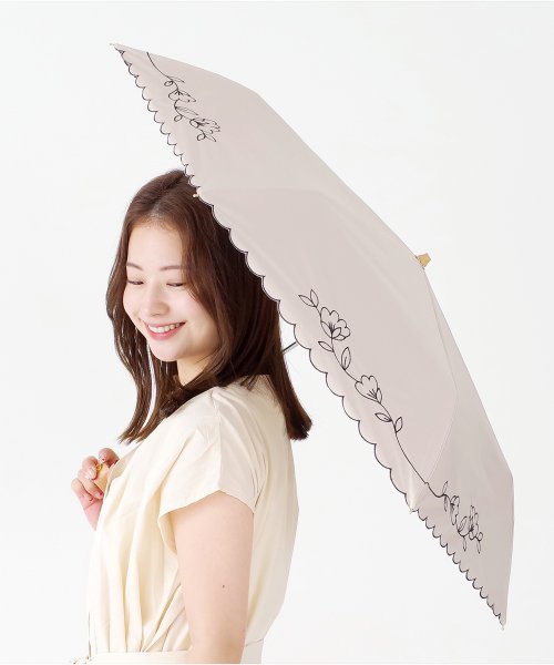 DRESS+(ドレス プラス)/傘 折りたたみ傘 晴雨兼用 日傘 刺繍/img07