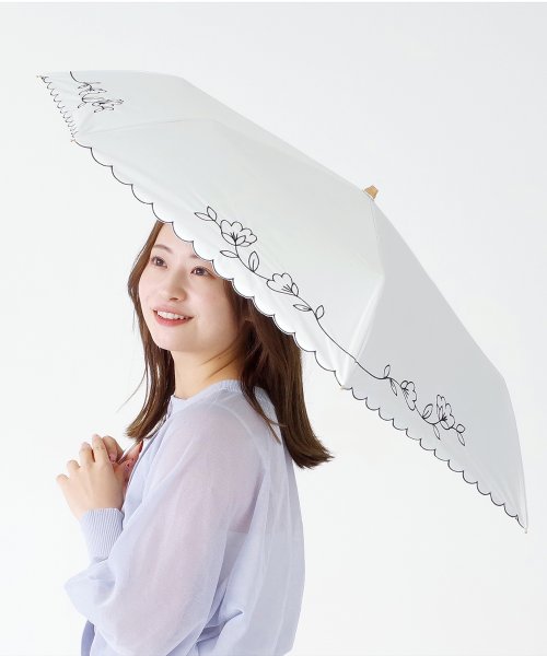 DRESS+(ドレス プラス)/傘 折りたたみ傘 晴雨兼用 日傘 刺繍/img10