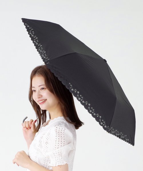DRESS+(ドレス プラス)/傘 折りたたみ傘 晴雨兼用 無地 ヒートカット/img04