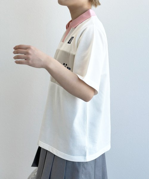 w closet(ダブルクローゼット)/スポーティーラガーTシャツ/img02