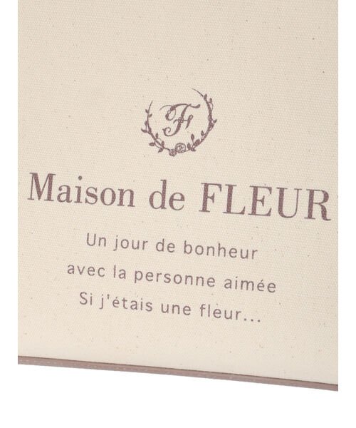 Maison de FLEUR(メゾンドフルール)/キャンバススクエアトートバッグ/img08