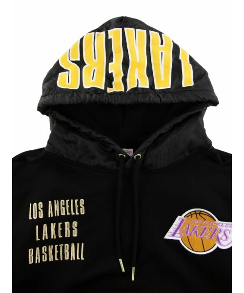 Mitchell & Ness(ミッチェルアンドネス)/レイカーズ チーム OG 2.0 フリースフーディー ヴィンテージロゴ NBA TEAM OG 2.0 FLEECE HOODIE VINTAGE LOGO L/img02