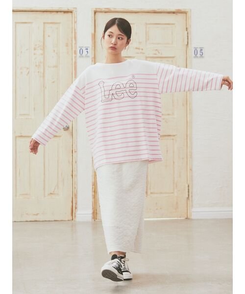 earth music&ecology(アースミュージック＆エコロジー)/Lee×e.m.a.e BORDER L/S TEE/img01