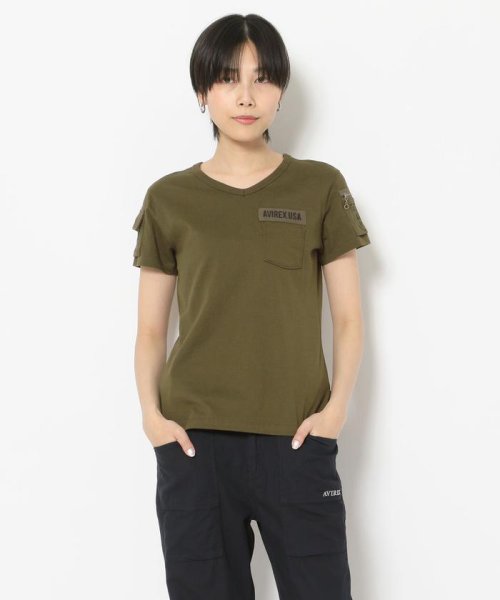 AVIREX(AVIREX)/ファティーグVネックティーシャツ/ FATIGUE V－NECK T－SHIRT/img17