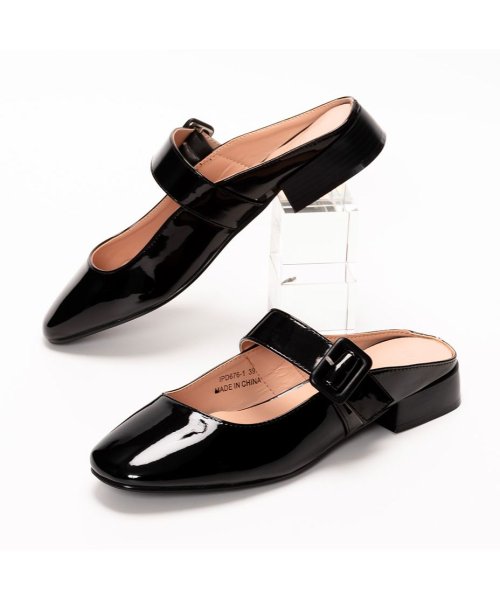 SVEC(シュベック)/パンプス かかとなし 黒 ミュール サンダル 履きやすい 靴 ヒール 2.5cm 太ヒール ブランド ストラップパンプス オフィスカジュアル おしゃれ かわいい/img28