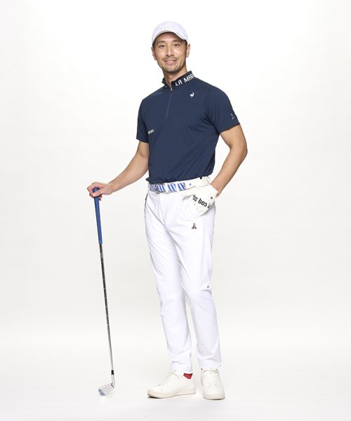 le coq sportif GOLF (ルコックスポルティフ（ゴルフ）)/【ストレッチフォーサー】ハーフジップ半袖シャツ/img11