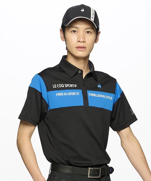 le coq sportif GOLF (ルコックスポルティフ（ゴルフ）)/【ストレッチフォーサー】切替デザイン半袖シャツ/img01