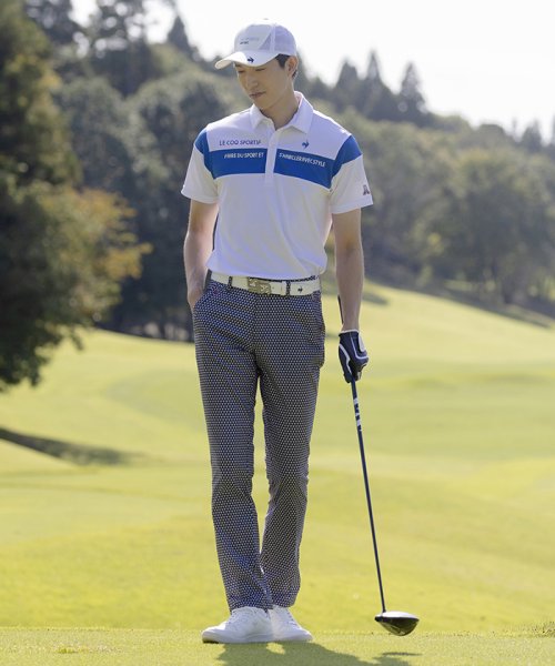 le coq sportif GOLF (ルコックスポルティフ（ゴルフ）)/【ストレッチフォーサー】切替デザイン半袖シャツ/img14