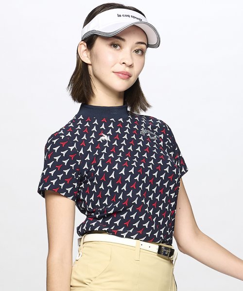 le coq sportif GOLF (ルコックスポルティフ（ゴルフ）)/【ストレッチフォーサー】エッフェル柄モックネックシャツ/img01