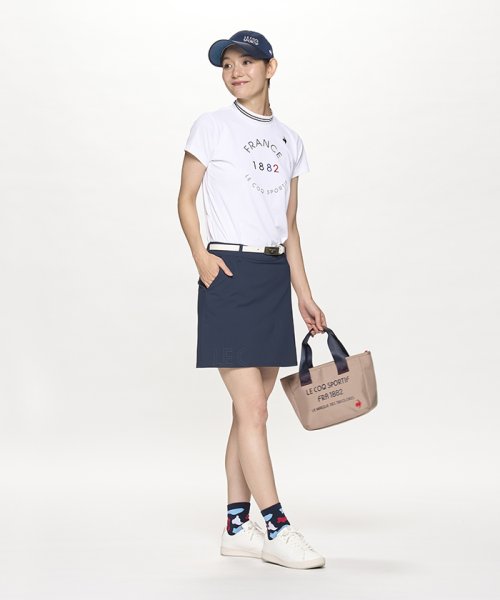 le coq sportif GOLF (ルコックスポルティフ（ゴルフ）)/【ストレッチフォーサー】モックネックロゴ半袖シャツ/img12