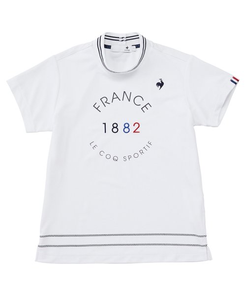 le coq sportif GOLF (ルコックスポルティフ（ゴルフ）)/【ストレッチフォーサー】モックネックロゴ半袖シャツ/img13