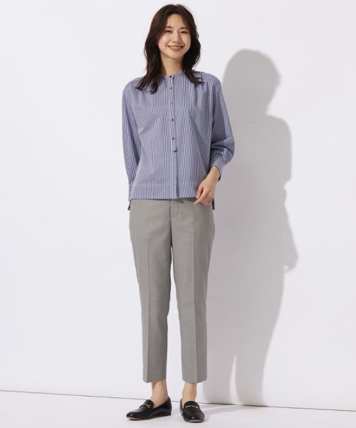 J.PRESS LADIES（LARGE SIZE）(J．プレス　レディス（大きいサイズ）)/【WEB限定カラーあり】ストライプジャカード バンドカラー カットソー/img04