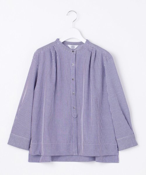 J.PRESS LADIES（LARGE SIZE）(J．プレス　レディス（大きいサイズ）)/【WEB限定カラーあり】ストライプジャカード バンドカラー カットソー/img09