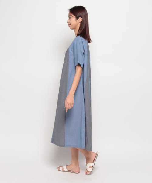 EDWIN(EDWIN)/H/S A LINE ONEPIECE BLUE.L BLUE/img01