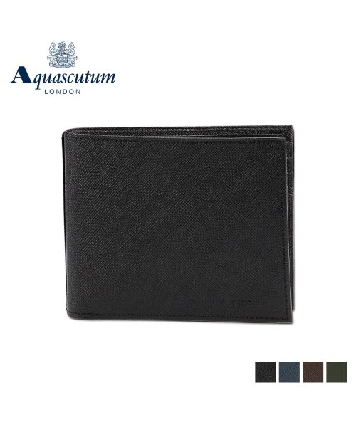 Aquascutum(アクアスキュータム)/ アクアスキュータム AQUASCUTUM 財布 二つ折り バーミンガム メンズ 本革 BIRMINGHAM ブラック ネイビー ダーク ブラウン グリーン 黒/img10