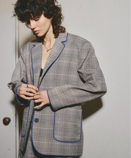 led.tokyo(レッドトーキョー)/【セットアップ対応商品】【led.tokyo】CHECK TAILORED JACKET/img09