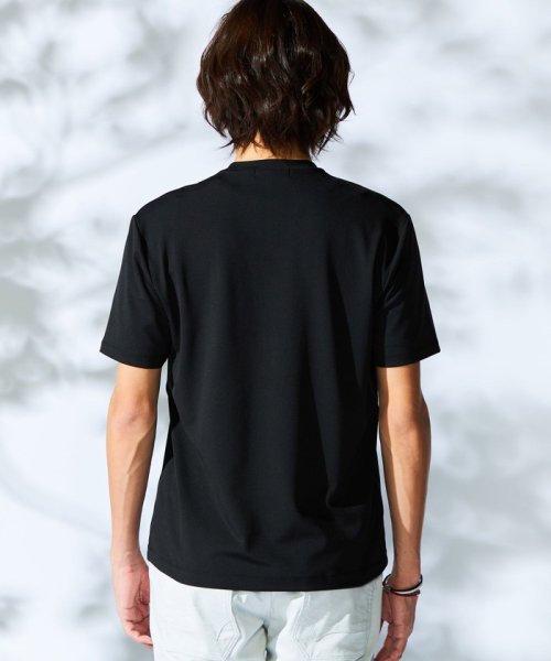 HIDEAWAYS NICOLE(ハイダウェイ ニコル)/メタルジェルプリント半袖Tシャツ/img05