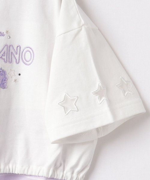 mezzo piano(メゾピアノ)/短丈Tシャツ＆タンクトップセット/img03