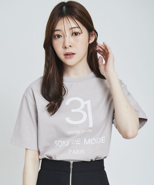 31 Sons de mode(トランテアン　ソン　ドゥ　モード)/ナンバーロゴＴシャツ/img09