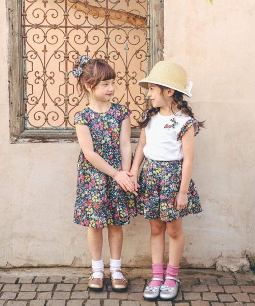 【お揃い】【DEVEAUX】花柄ワンピース(90~140cm) 【お揃い】【DEVEAUX】花柄ワンピース(90~140cm) AAA1304008400(10010円)