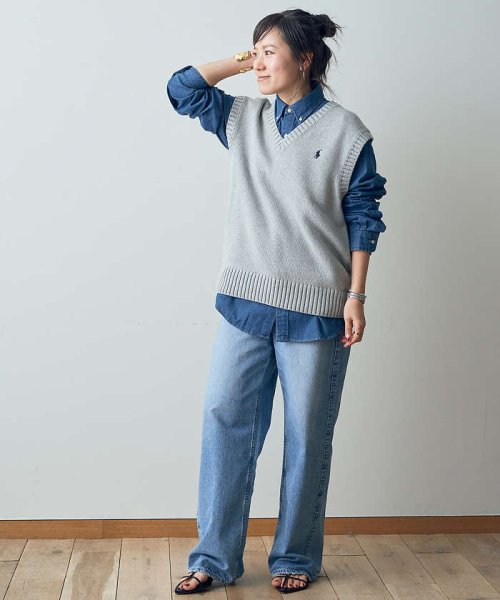 Rouge vif la cle(ルージュヴィフラクレ)/【POLO RALPH LAUREN/ポロラルフローレン】ビッグフィットベストB/img23