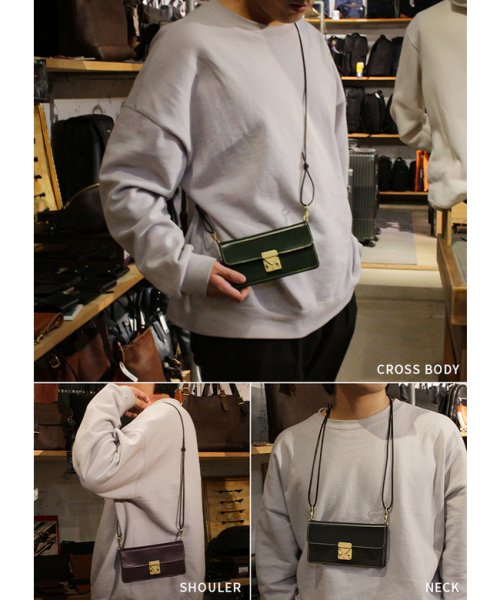 SLOW スロウ バッグ 財布 長財布 コードバン ショルダーウォレット ウォレットバッグ ポシェット 本革 馬革 SLOW Cordovan SO875P SLOW Cordovan