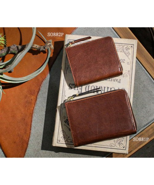 SLOW スロウ 財布 ミニ財布 ミニウォレット L字ファスナー ボックス型 box型小銭入れ ハービー 本革 日本製 SLOW Herbie SO882P SLOW ボックス型 ハービー Herbie mini