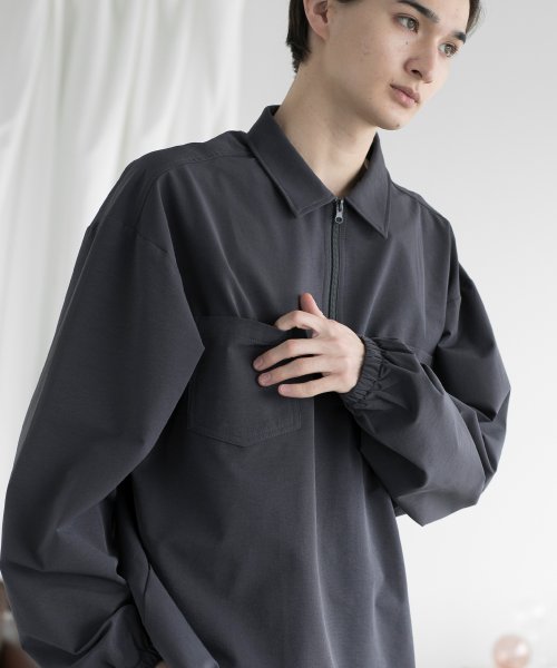 aimoha(aimoha（アイモハ）)/aimoha men FUNCTIONAL CPO SHIRT ファンクショナルCPOシャツ吸水速乾/img05