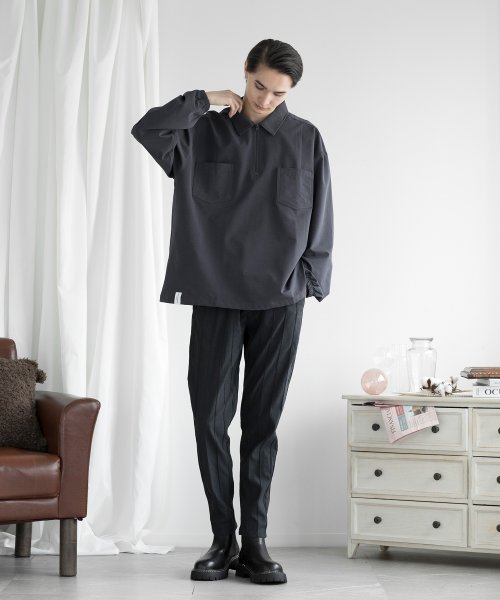 aimoha(aimoha（アイモハ）)/aimoha men FUNCTIONAL CPO SHIRT ファンクショナルCPOシャツ吸水速乾/img10