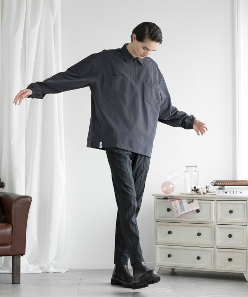 aimoha(aimoha（アイモハ）)/aimoha men FUNCTIONAL CPO SHIRT ファンクショナルCPOシャツ吸水速乾/img12