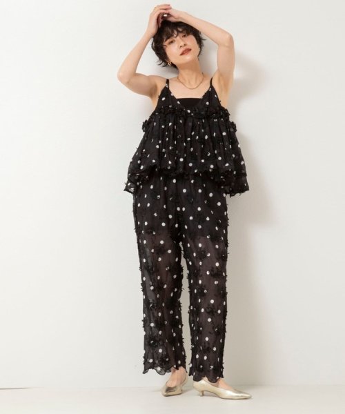 NOLLEY’S sophi(ノーリーズソフィー)/【crinkle crinkle crinkle/クリンクル クリンクル クリンクル】3D embroidery dot camisole/img04