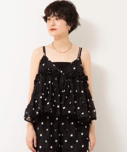 NOLLEY’S sophi(ノーリーズソフィー)/【crinkle crinkle crinkle/クリンクル クリンクル クリンクル】3D embroidery dot camisole/img07