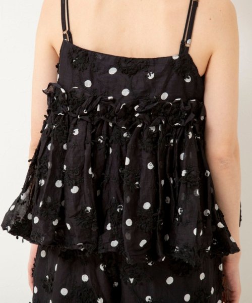 NOLLEY’S sophi(ノーリーズソフィー)/【crinkle crinkle crinkle/クリンクル クリンクル クリンクル】3D embroidery dot camisole/img10