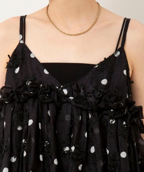 NOLLEY’S sophi(ノーリーズソフィー)/【crinkle crinkle crinkle/クリンクル クリンクル クリンクル】3D embroidery dot camisole/img11